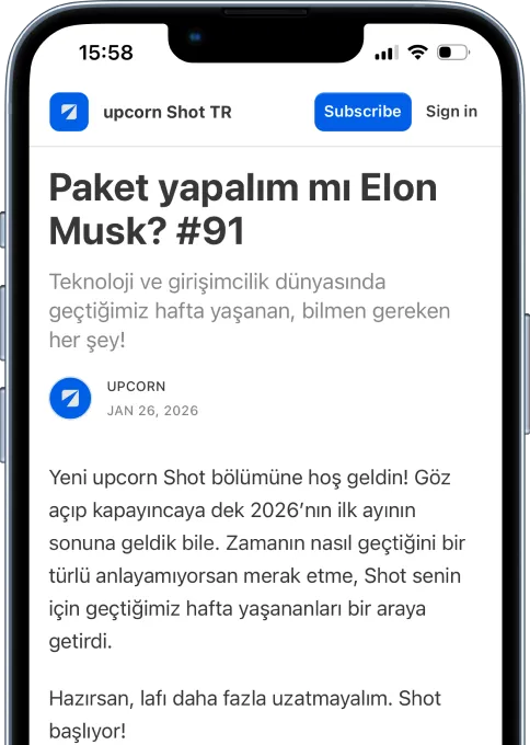upcorn shot bülteninin önizlemesi