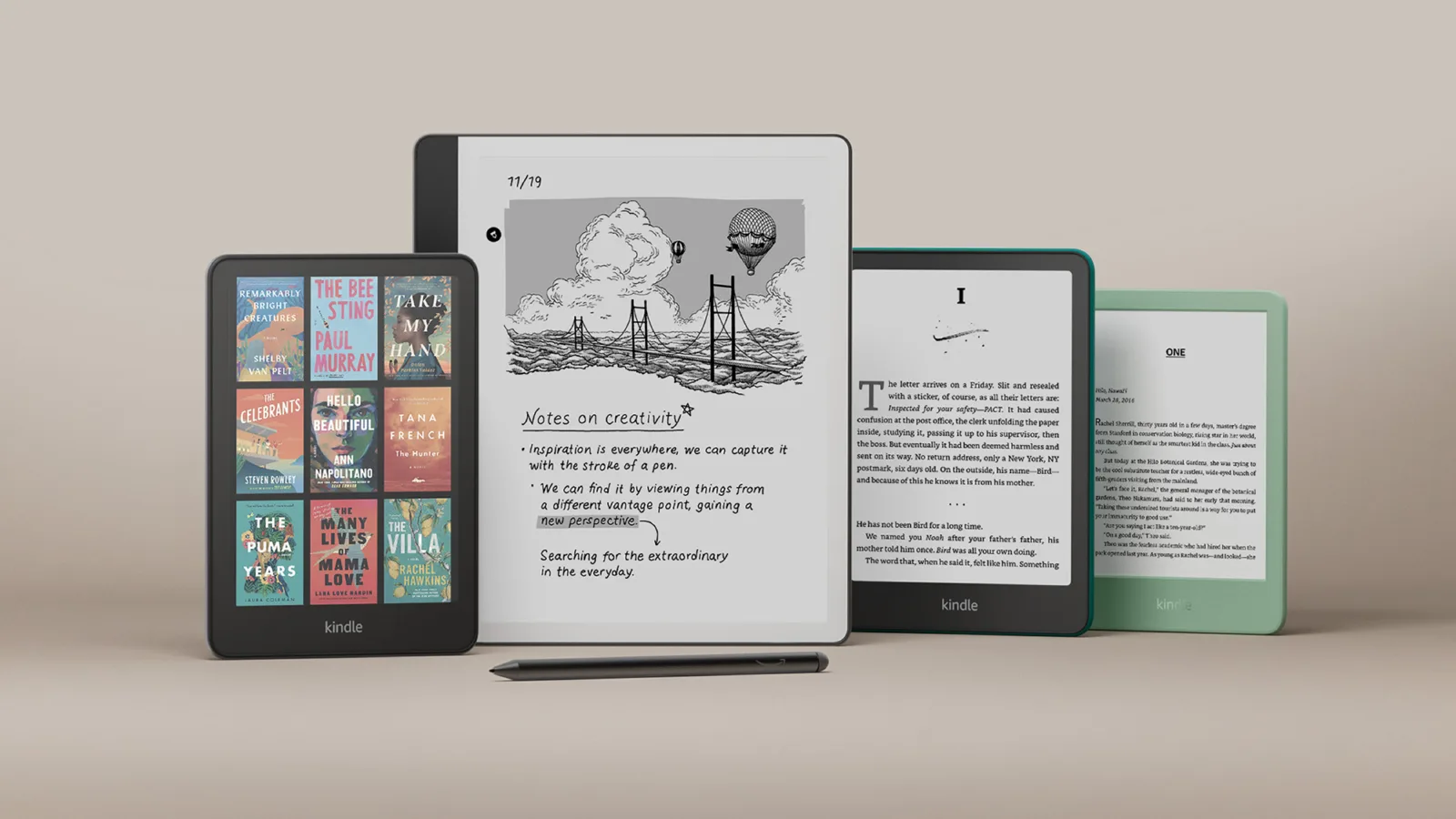 amazon renkli Kindle'ı