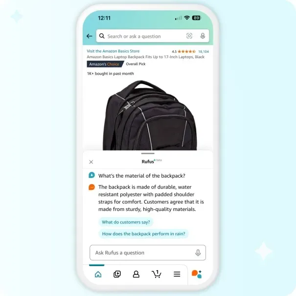 Amazon, yapay zeka sohbet robotu Rufus'u tanıttı – görsel 1 Amazon, yapay zeka sohbet robotu Rufus'u tanıttı – görsel 1
