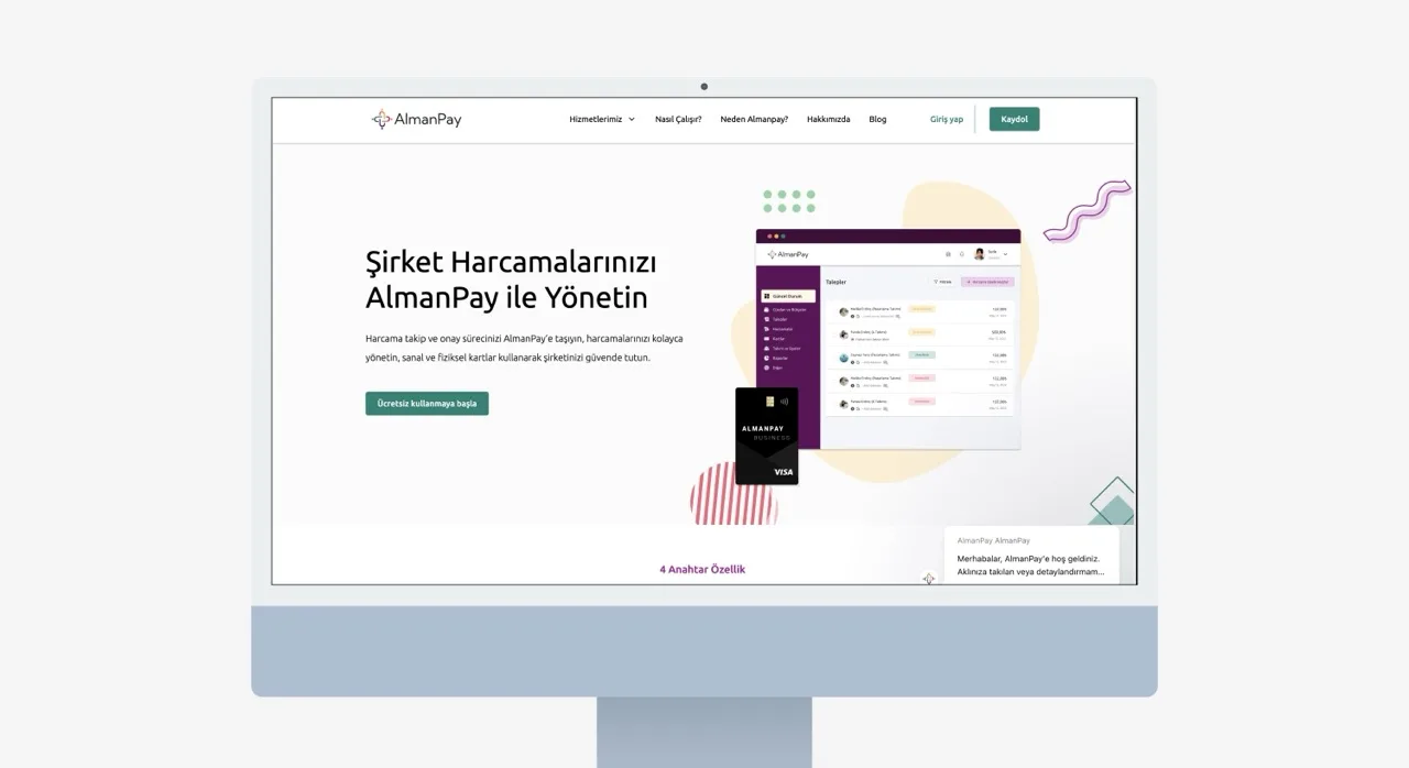 Şirketlerin harcamalarını yönetmesini kolaylaştıran girişim: AlmanPay