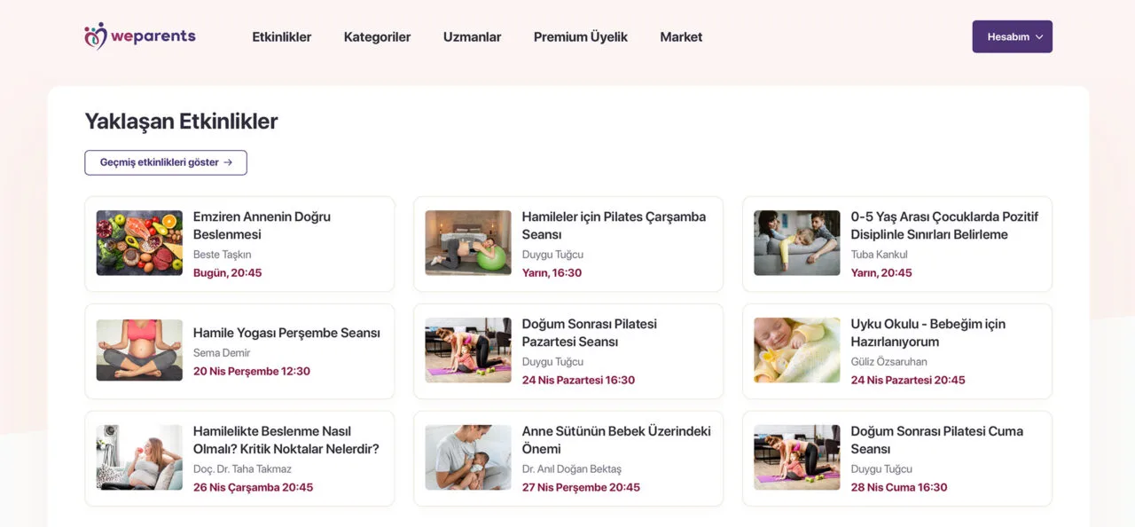Ebeveynlere özel bütüncül platform: WeParents – görsel 1 Ebeveynlere özel bütüncül platform: WeParents – görsel 1