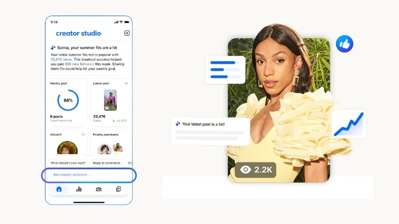 Facebook, içerik üreticilerine yönelik yapay zeka uygulaması Creator Studio'yu yayınladı – görsel 1 Facebook, içerik üreticilerine yönelik yapay zeka uygulaması Creator Studio'yu yayınladı – görsel 1