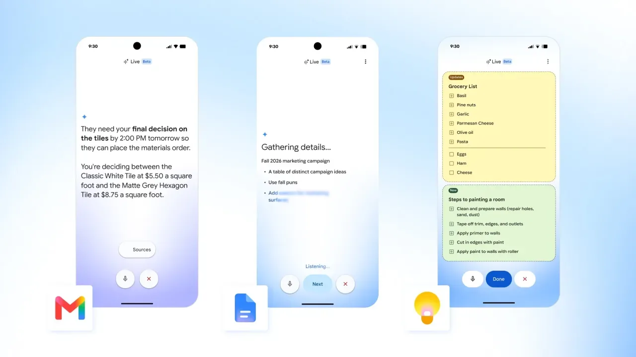 Google, üç farklı platforma yapay zeka destekli sesli asistan modu ekledi