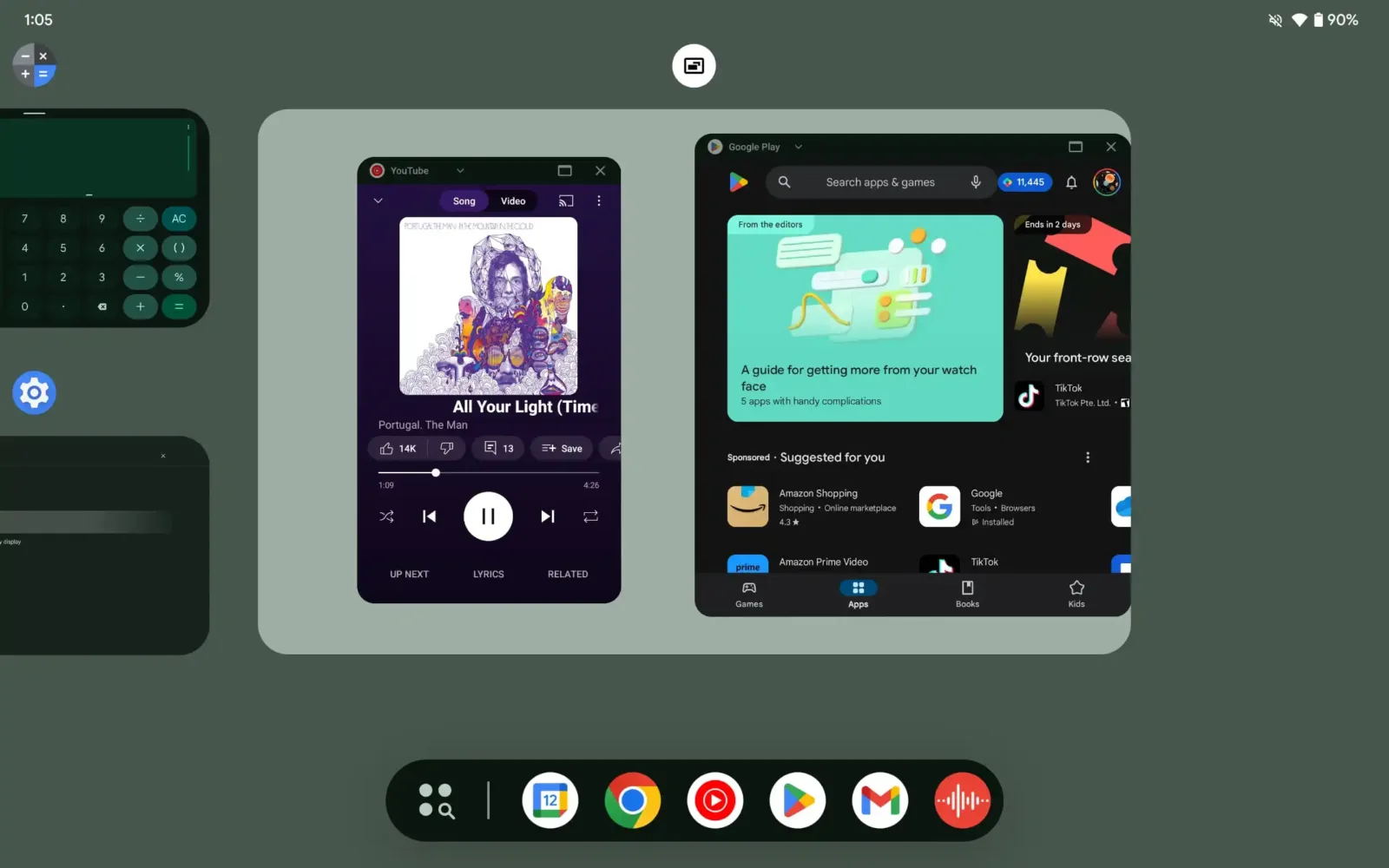 Android tabletler için masaüstü özelliğini