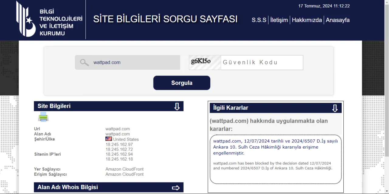 Wattpad, erişime kapatıldı Wattpad, erişime kapatıldı