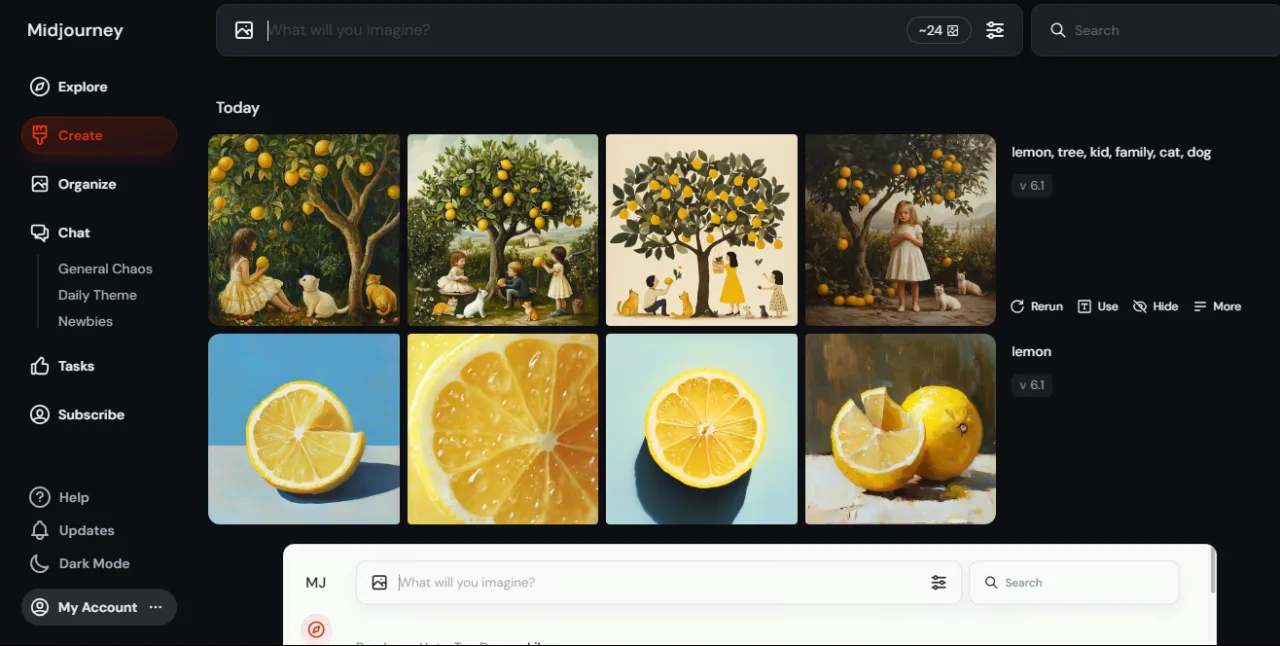 Midjourney, kendi web sitesi üzerinden hizmet vermeye başladı – görsel 1