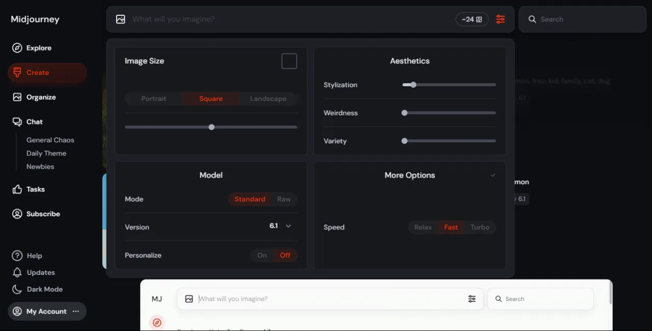 Midjourney, kendi web sitesi üzerinden hizmet vermeye başladı – görsel 2