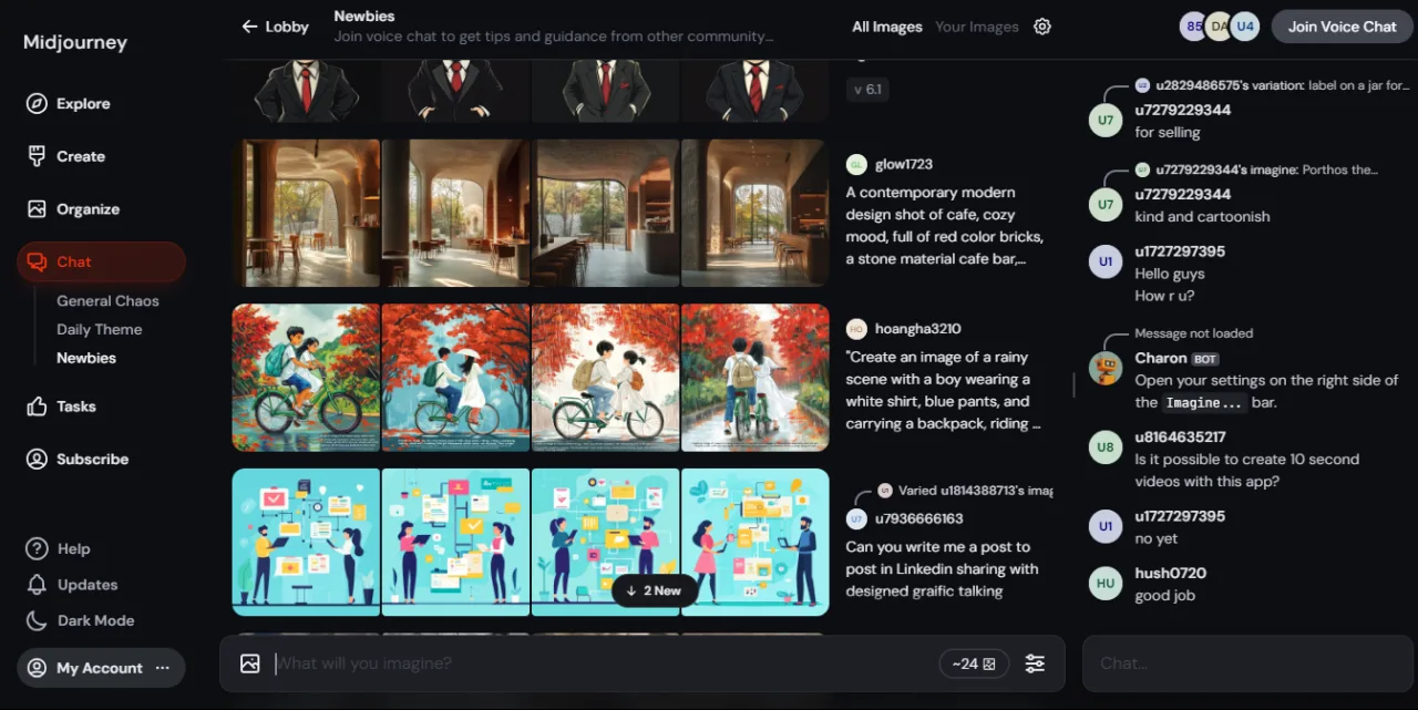 Midjourney, kendi web sitesi üzerinden hizmet vermeye başladı – görsel 4