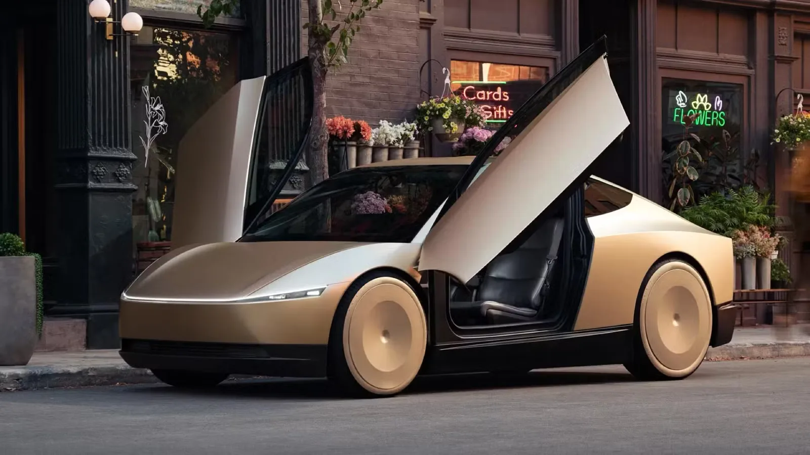 Direksiyonsuz ve pedalsız: Tesla Cybercab tanıtıldı