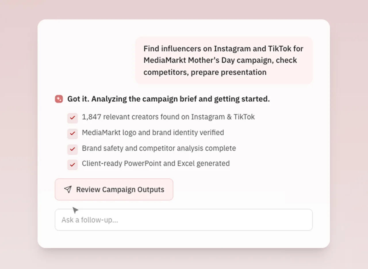 Influencer pazarlama süreçlerini yöneten yapay zeka ajanı: BON Influence AI Agent – görsel 2 Influencer pazarlama süreçlerini yöneten yapay zeka ajanı: BON Influence AI Agent – görsel 2