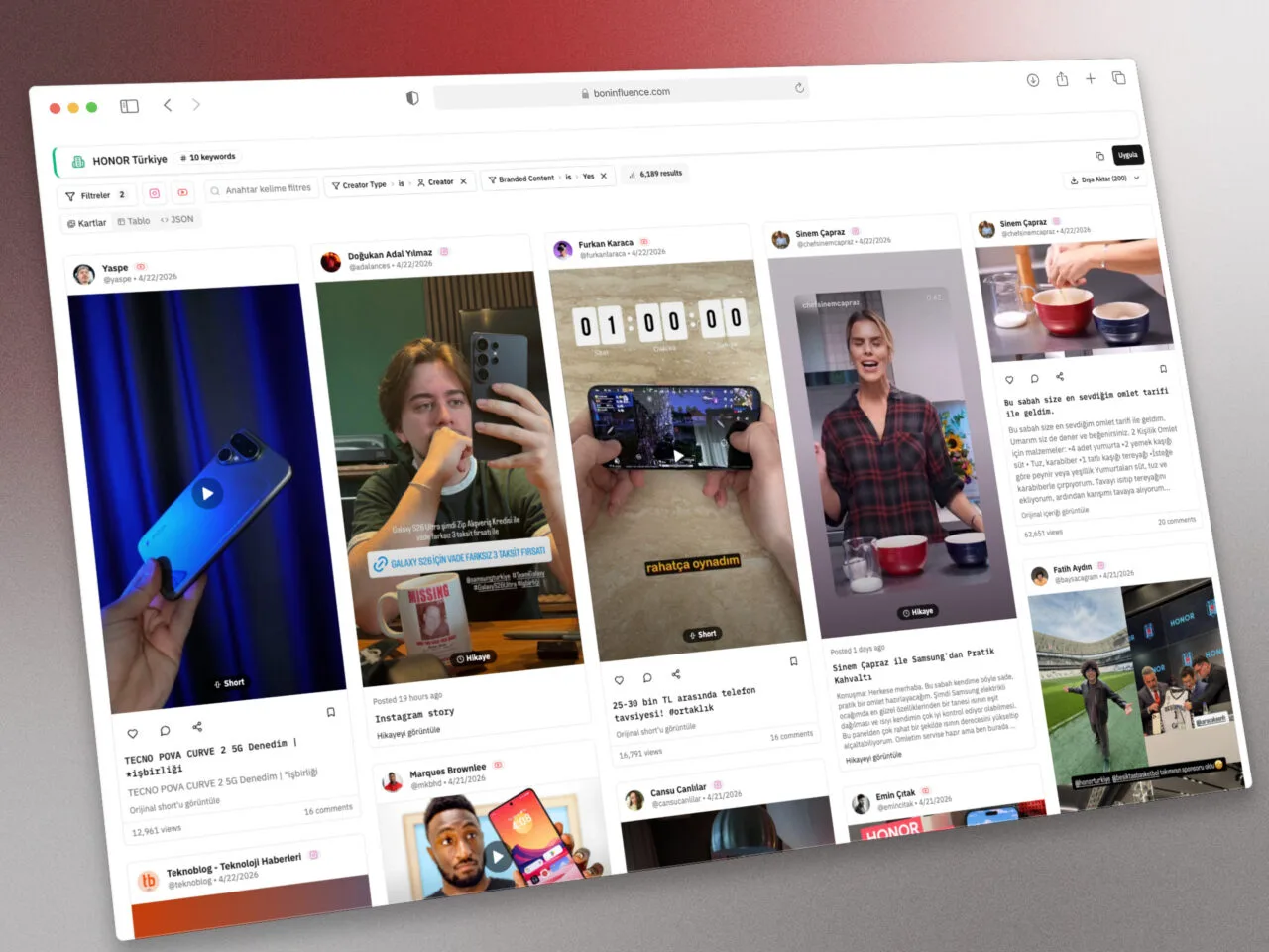 Influencer pazarlama süreçlerini yöneten yapay zeka ajanı: BON Influence AI Agent – görsel 3 Influencer pazarlama süreçlerini yöneten yapay zeka ajanı: BON Influence AI Agent – görsel 3