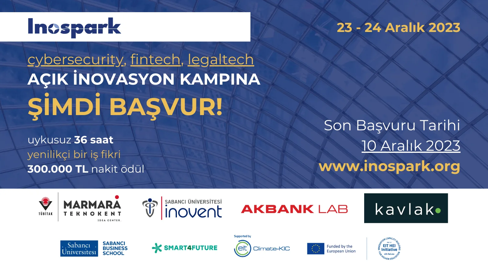 Ödüllü açık inovasyon programı Inospark için başvurular 10 Aralık'ta son buluyor
