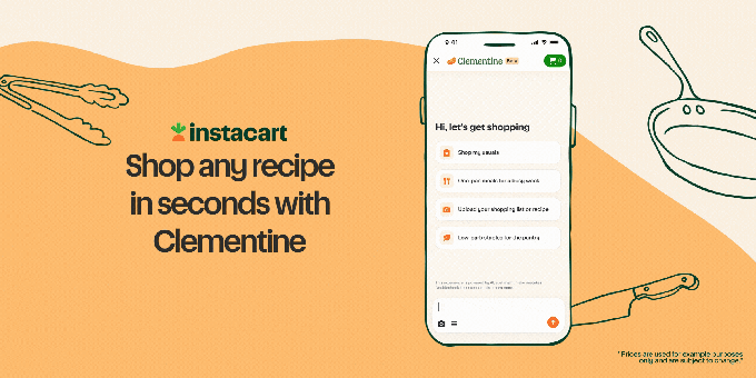Instacart, yapay zeka destekli alışveriş asistanı Clementine’ı tanıttı