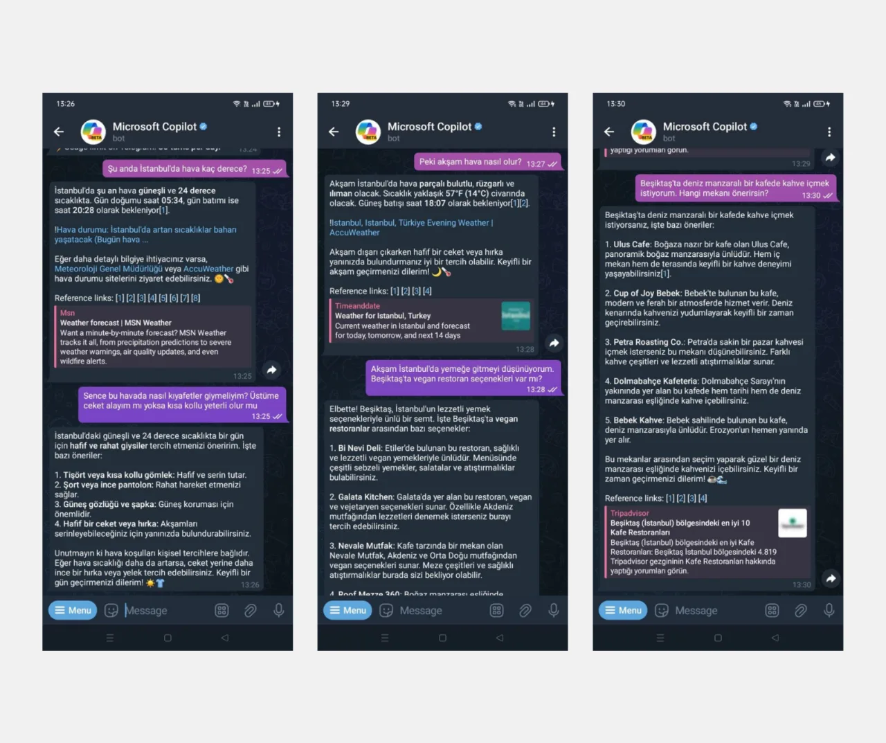 Microsoft'un yapay zeka sohbet robotu Copilot, artık Telegram'da – görsel 2 Microsoft'un yapay zeka sohbet robotu Copilot, artık Telegram'da – görsel 2