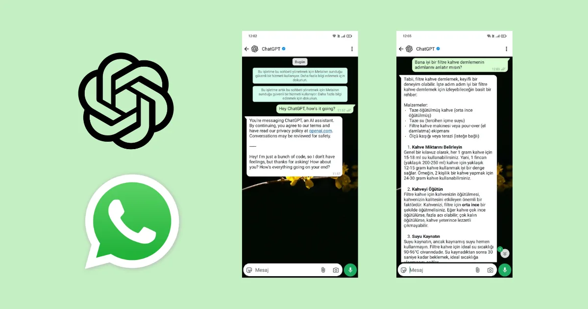 ChatGPT'yi WhatsApp'e entegre