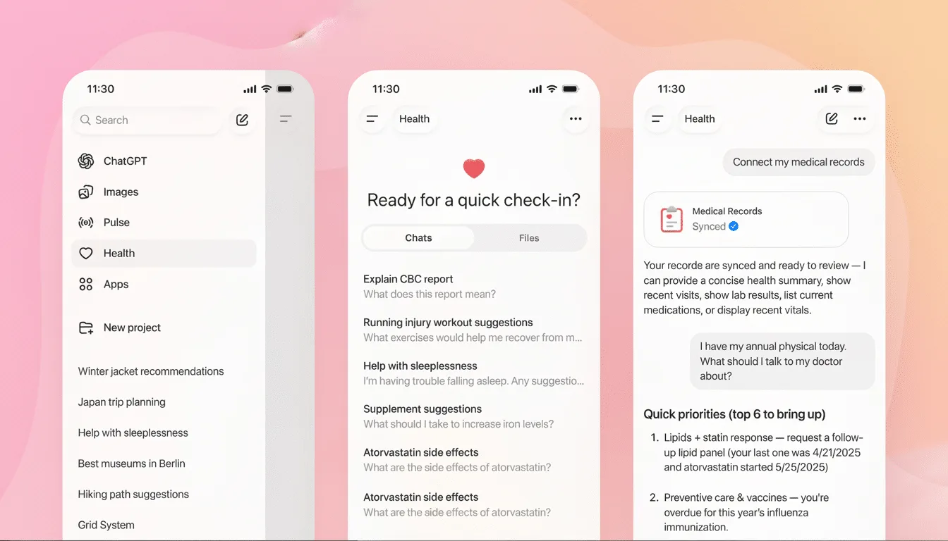OpenAI, ChatGPT'yi sağlık asistanına dönüştüren Health modunu tanıttı