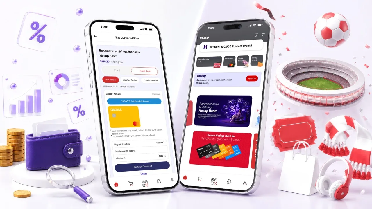 PASSO kullanıcıları, Hesap.com iş birliğiyle kredi tekliflerini tek ekrandan karşılaştırabilecek