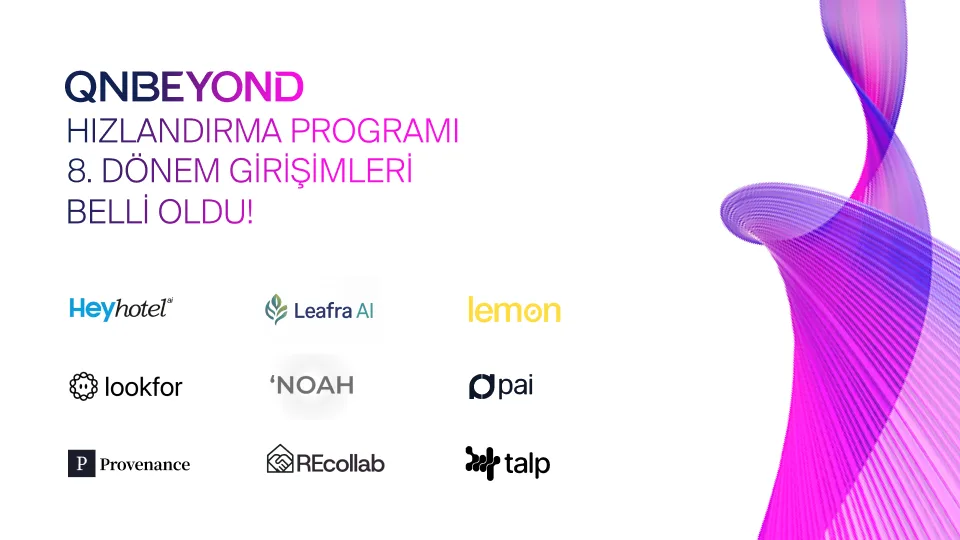 QNBEYOND Hızlandırma Programı'nın yeni dönemine seçilen 9 girişim QNBEYOND Hızlandırma Programı'nın yeni dönemine seçilen 9 girişim