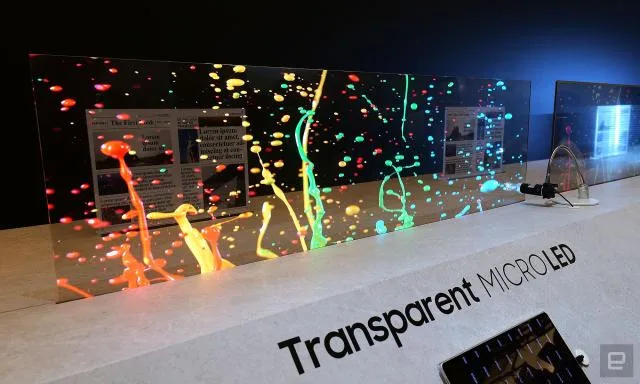 Samsung, dünyanın ilk şeffaf MikroLED ekranını CES'te sergiledi