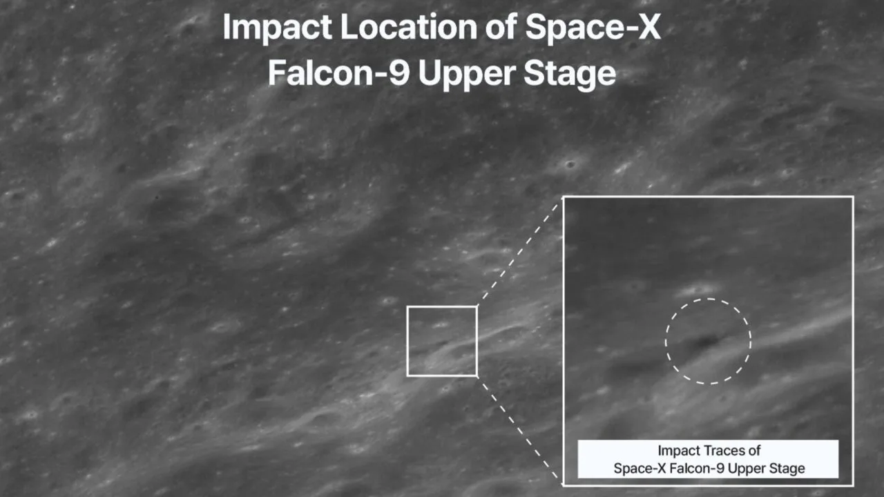 SpaceX'in Falcon 9 roketi Ay'a çarptı