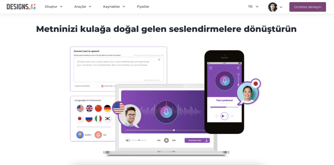 Yapay zeka ile metin seslendirme nasıl yapılır? – görsel 4 Yapay zeka ile metin seslendirme nasıl yapılır? – görsel 4