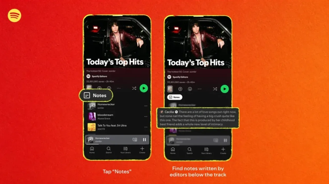 Spotify, çalma listelerine not ekleme özelliğini kullanıma sundu – görsel 2 Spotify, çalma listelerine not ekleme özelliğini kullanıma sundu – görsel 2