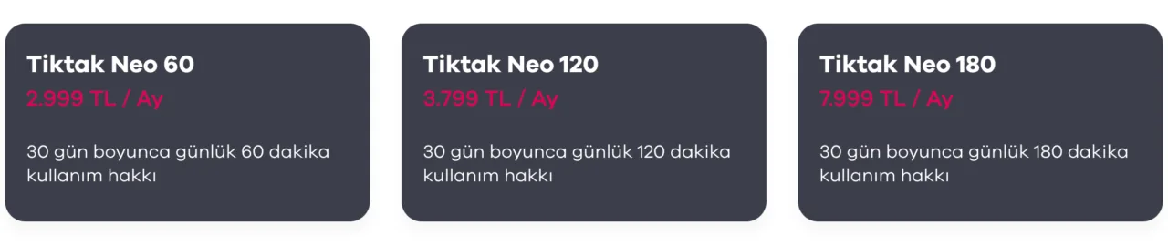 TikTak’tan yeni nesil abonelik: TikTak Neo TikTak’tan yeni nesil abonelik: TikTak Neo