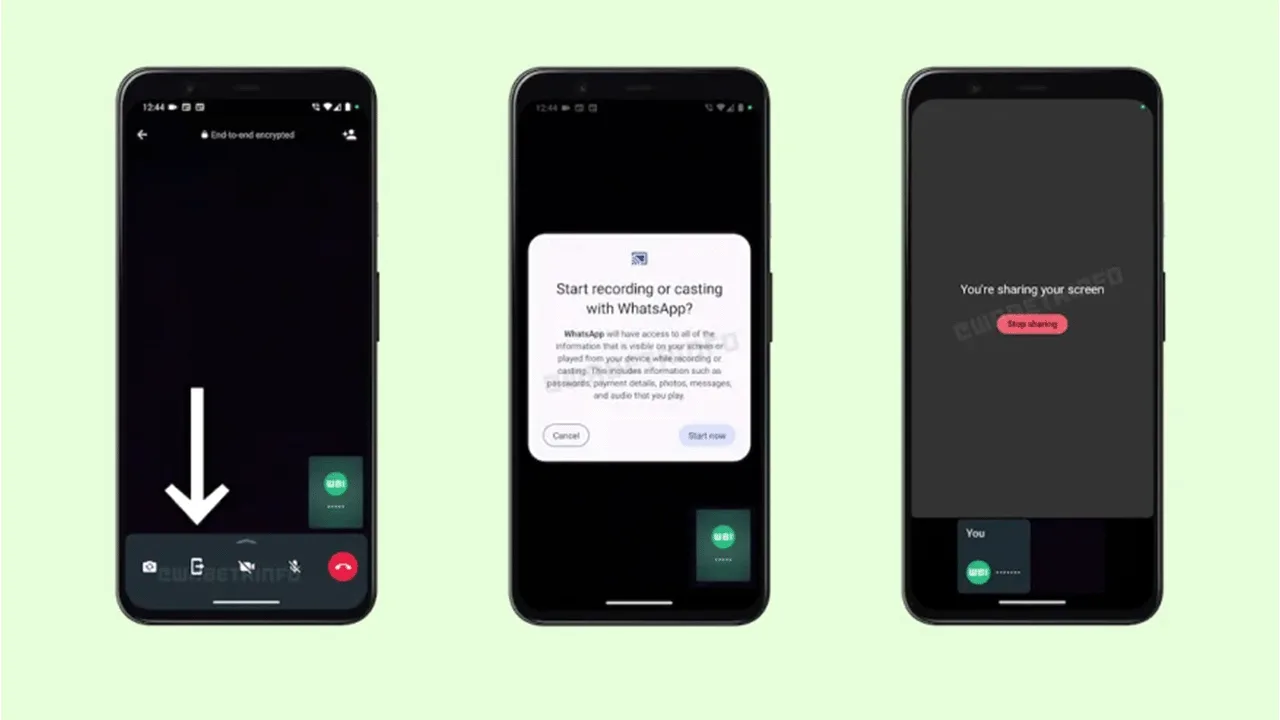 WhatsApp, telefonlara ekran paylaşımı özelliği getiriyor WhatsApp, telefonlara ekran paylaşımı özelliği getiriyor