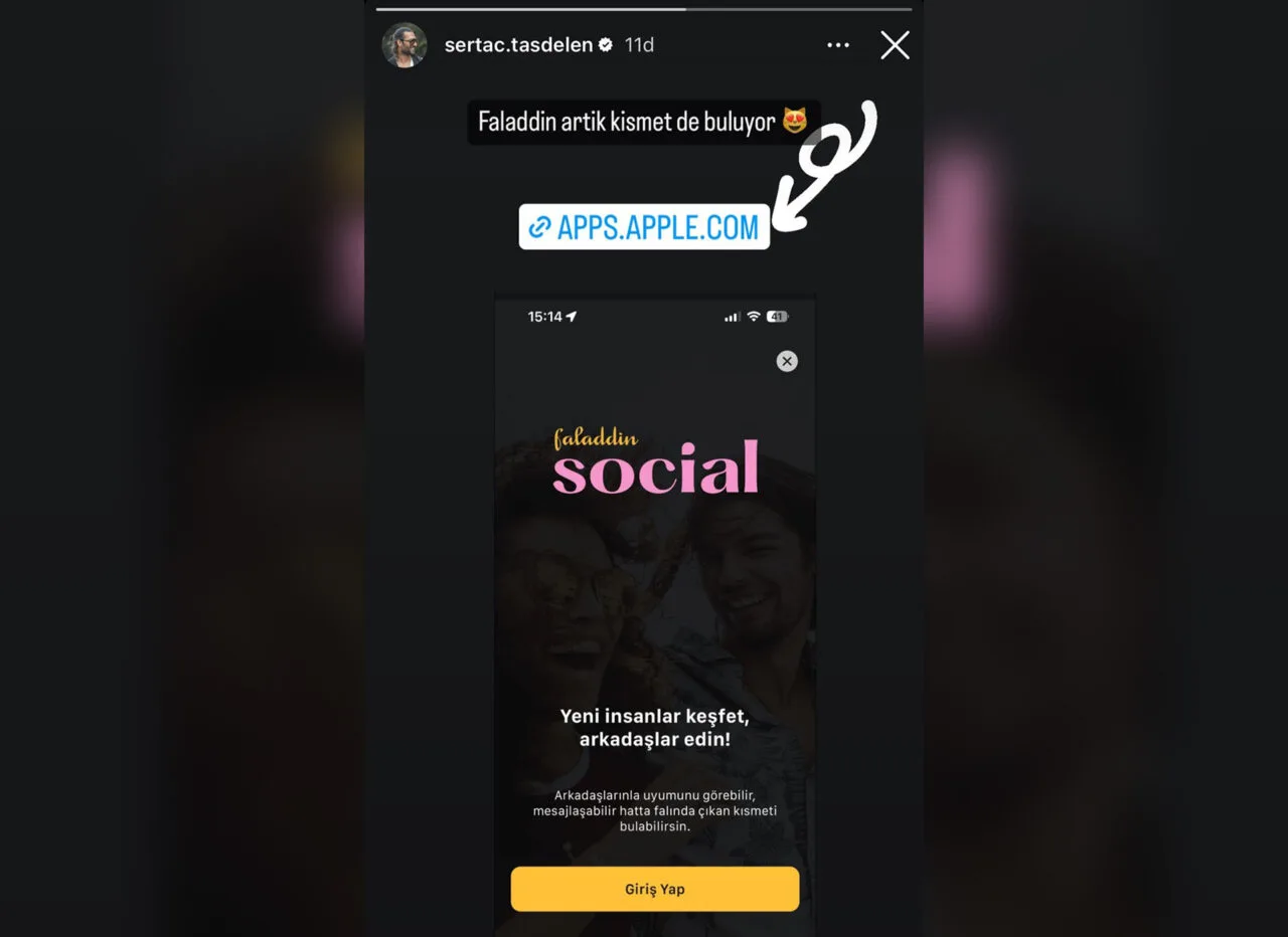 Yerli girişim Faladdin'e dating özelliği geldi: Faladdin Social – görsel 1