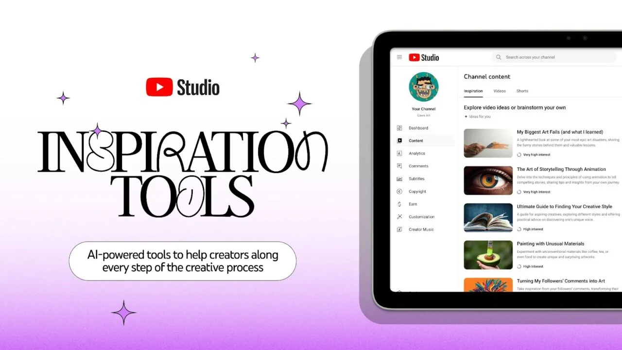 YouTube, içerik üreticiler için yeni yapay zeka araçlarını tanıttı – görsel 3 YouTube, içerik üreticiler için yeni yapay zeka araçlarını tanıttı – görsel 3