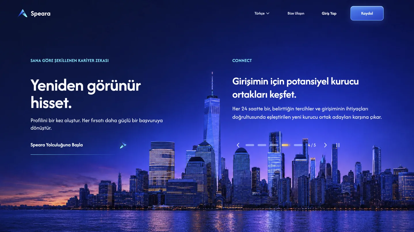 Doğru kurucu ortağını bulmayı kolaylaştıran girişim: Speara Doğru kurucu ortağını bulmayı kolaylaştıran girişim: Speara