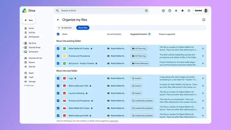 Google Gemini, yeni özelliğiyle Google Drive'daki dosyaları düzenleyebiliyor Google Gemini, yeni özelliğiyle Google Drive'daki dosyaları düzenleyebiliyor