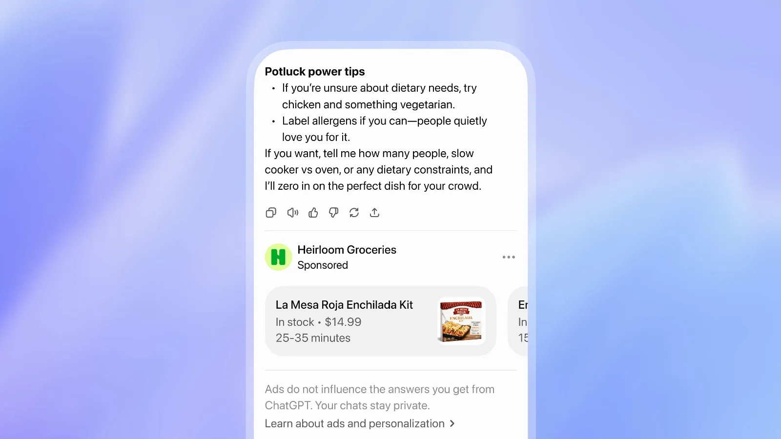 OpenAI, ChatGPT reklamlarına görsel eklemeye başladı OpenAI, ChatGPT reklamlarına görsel eklemeye başladı