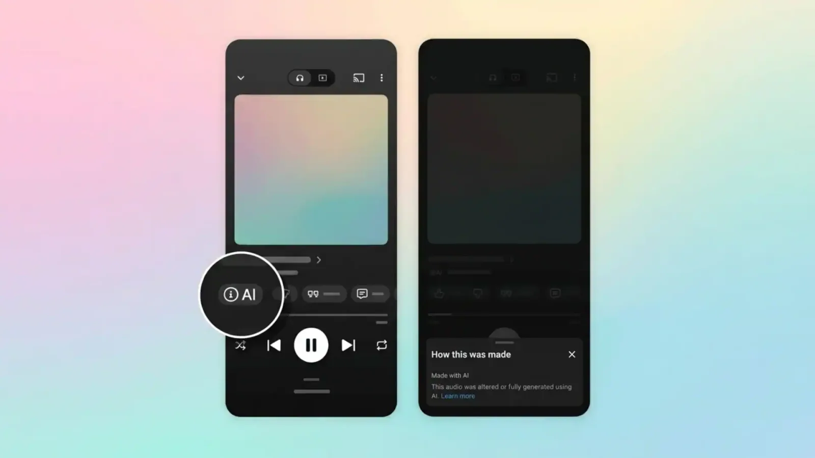 YouTube Music, yapay zeka ile üretilen şarkıları etiketlemeye başladı