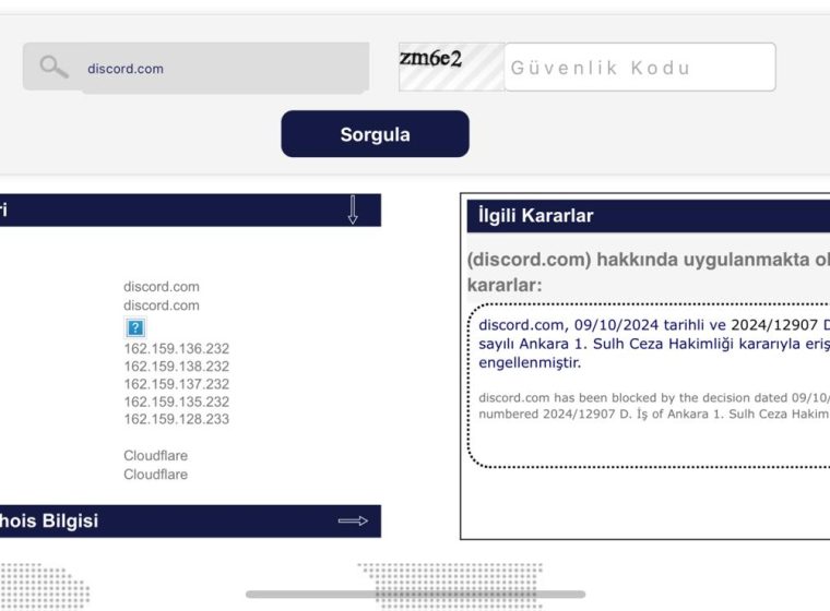Discord'a erişim engeli